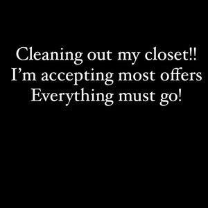 Everything must go!!